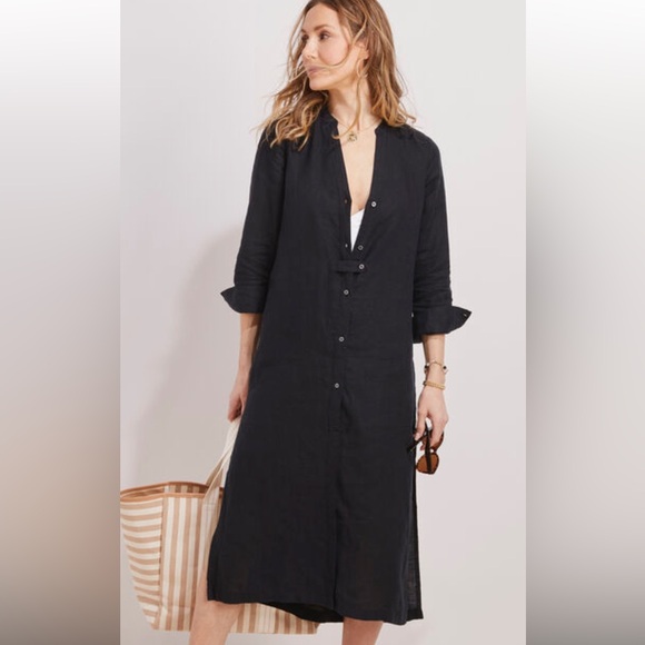 Vineyard Vines Other - NWT vineyard vines black linen cover up